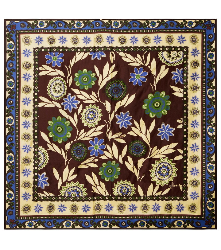 Photo: Alémais Floral silk satin scarf