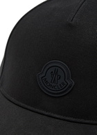 Moncler Logo-appliquéd Cotton cap - Black - One Size