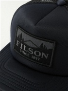 Filson - Harvester Logo-Appliquéd Twill and Mesh Trucker Cap