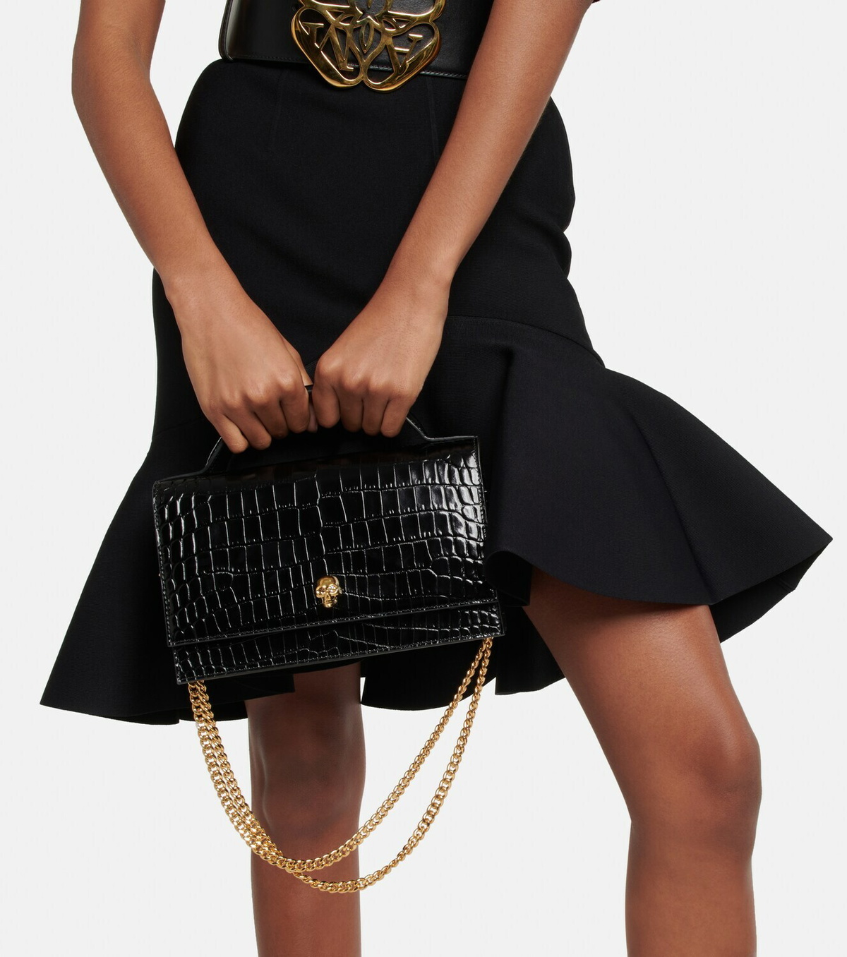 Alexander McQueen - Skull Medium leather shoulder bag