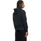 Les Tien Black French Terry Classic Raglan Hoodie