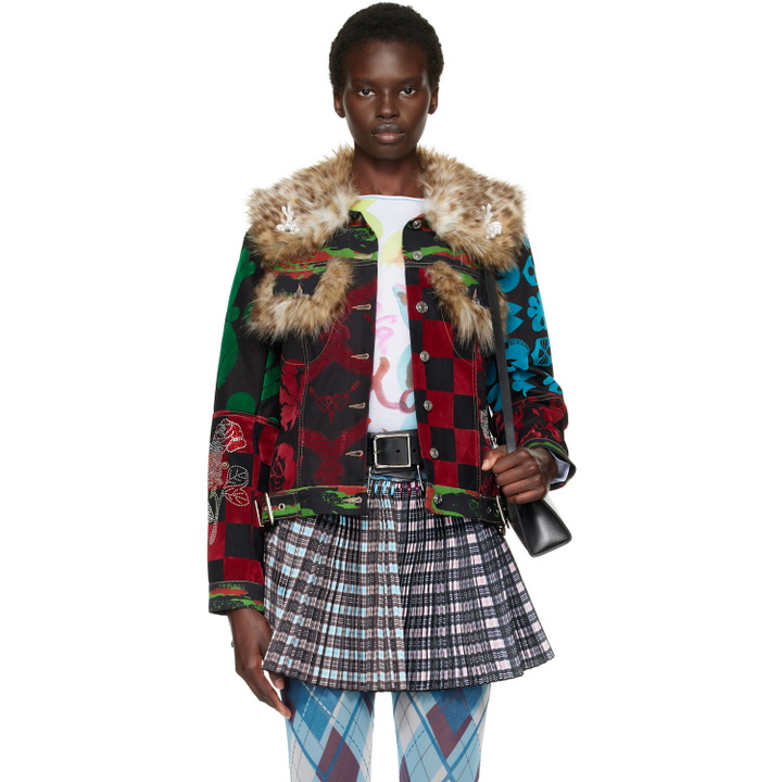 Photo: Chopova Lowena Multicolor Patchwork Denim Jacket