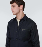 Zegna Techmerino padded overshirt