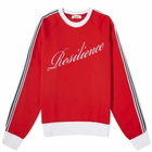 Wales Bonner Women's Resilience Crew Sweat in Red
