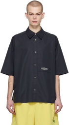 Wooyoungmi Navy Oversized Cotton Shirt