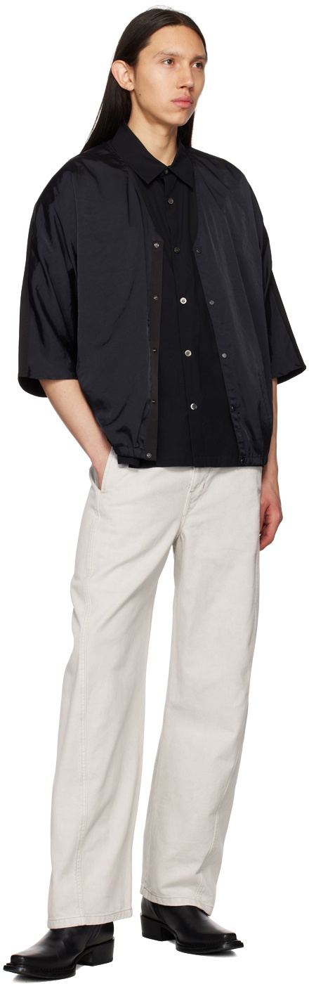 rito structure Black Boxy Shirt rito structure