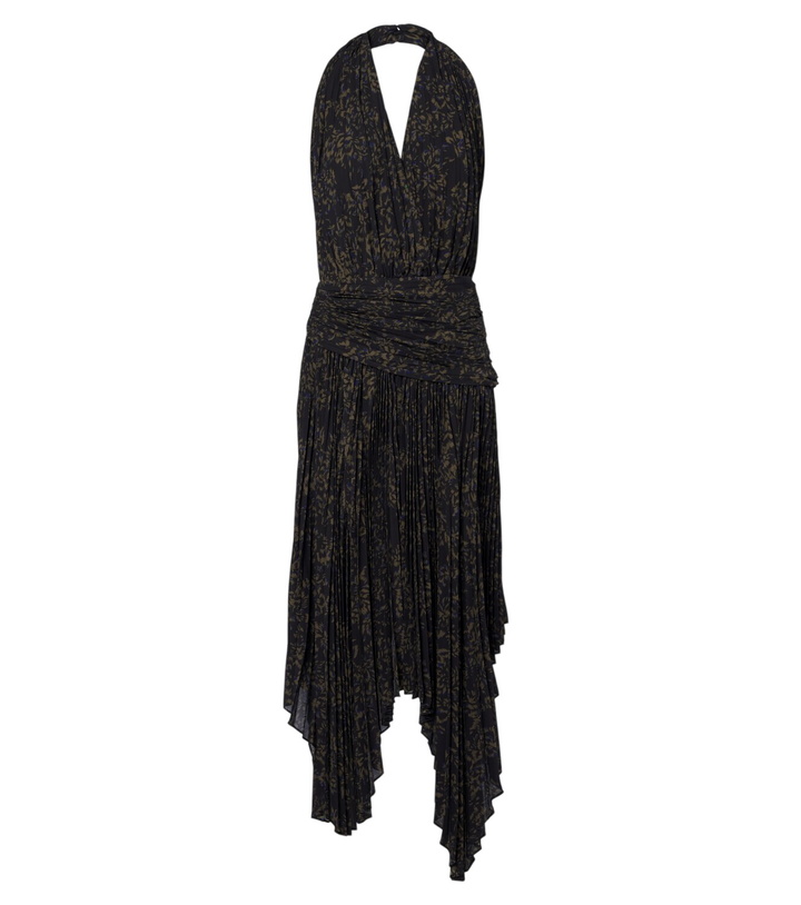 Photo: Proenza Schouler Paulina draped floral georgette midi dress