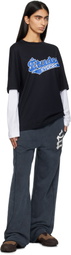 Études Black Double Sleeve T-shirt