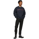 Marni Navy Logo Sweatshirt