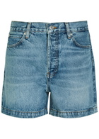Frame The Everyday Denim Shorts Light Blue