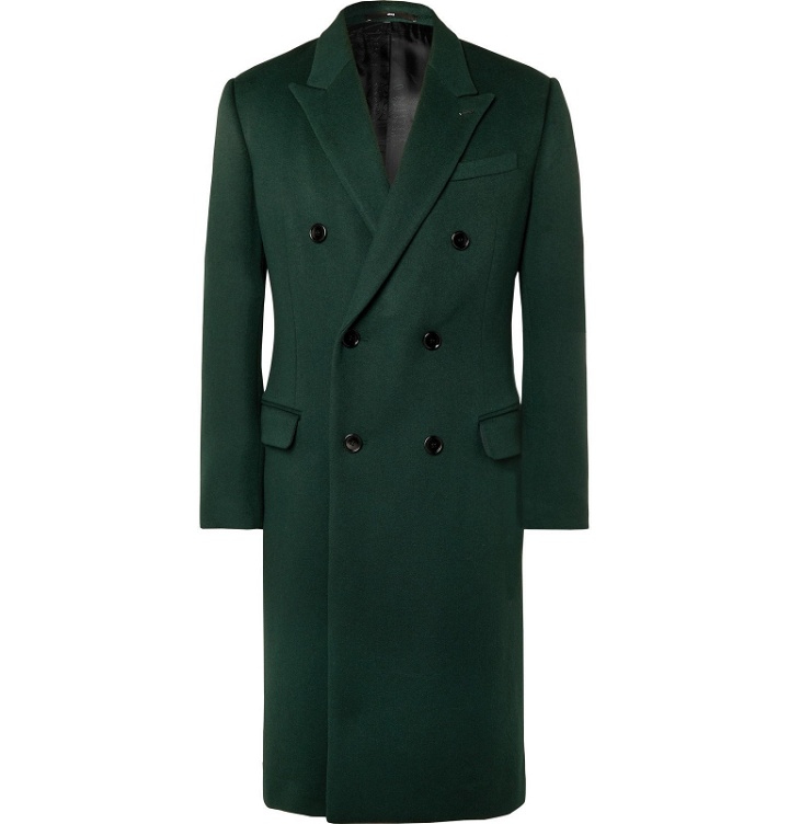 Photo: Berluti - Double-Breasted Cashmere Overcoat - Green