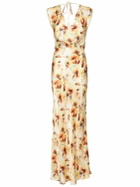BEC + BRIDGE Sunset Floral Viscose Satin Maxi Dress