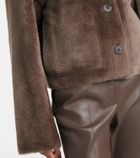 Joseph Reversible shearling and leather jacket