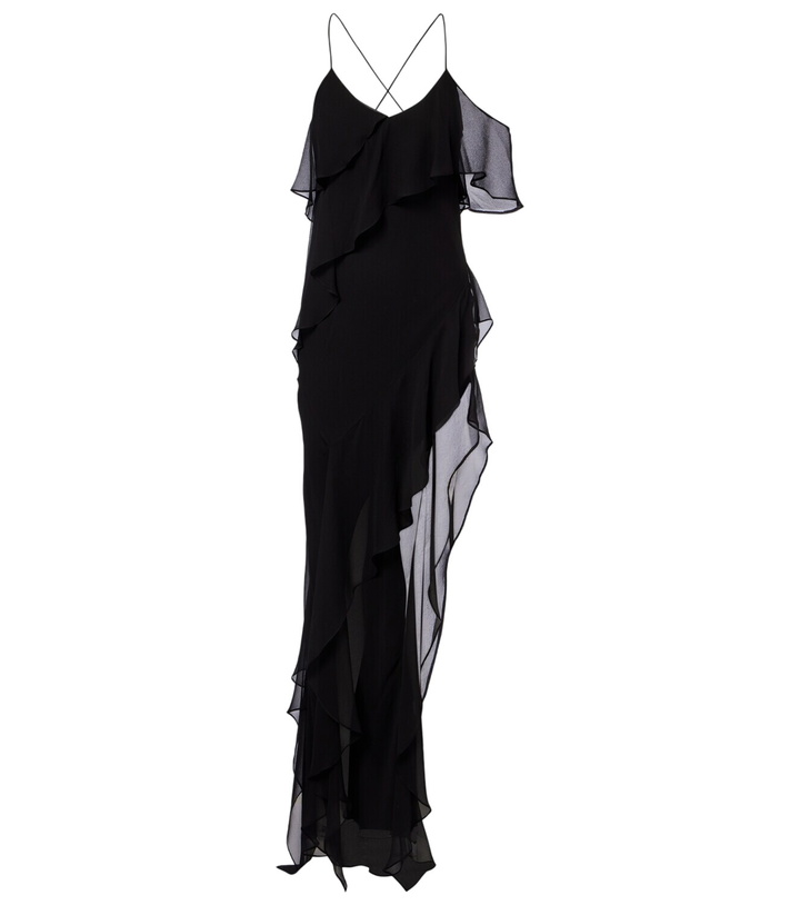 Photo: The Sei Ruffled silk chiffon maxi dress
