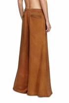 Diesel Wide-leg sweatpants with crystals - Pants - Unisex - Brown