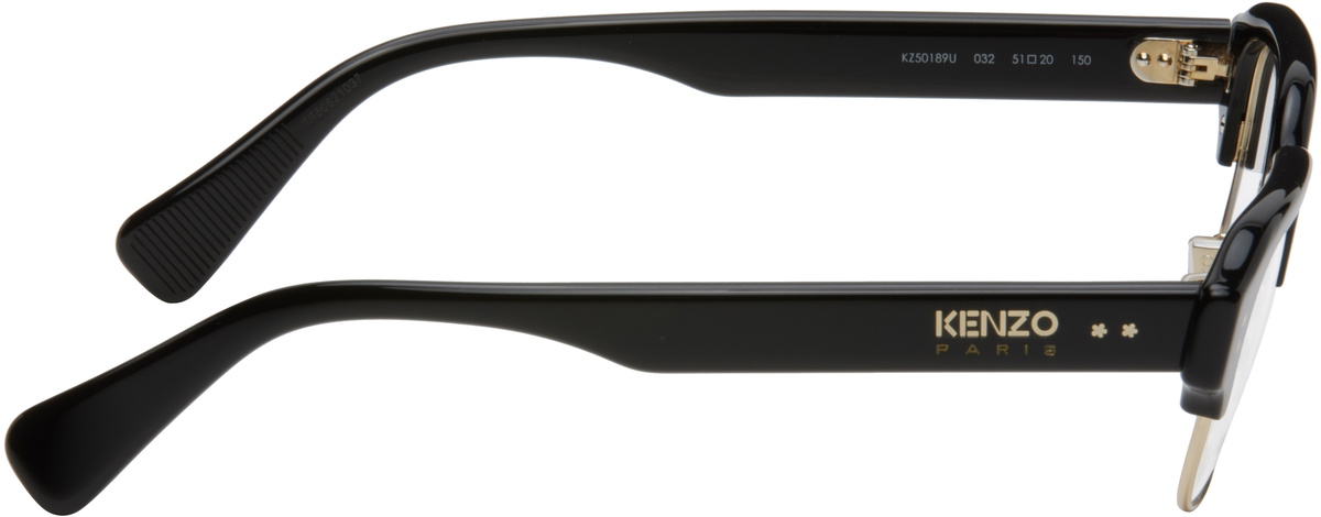 Kenzo Black & Gold Kenzo Paris Boke Flower Glasses