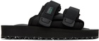 Suicoke Black Moto-Cab-Eco Sandals