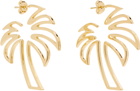 Palm Angels Gold Palm Earrings