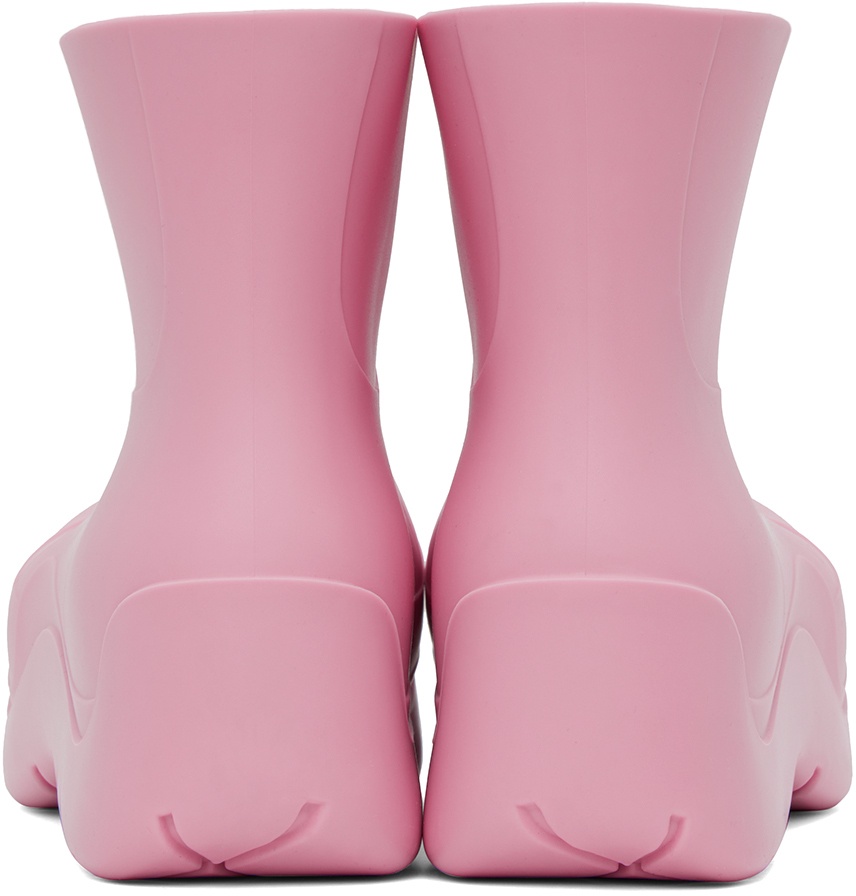 Bottega Veneta Pink Puddle Boots Bottega Veneta