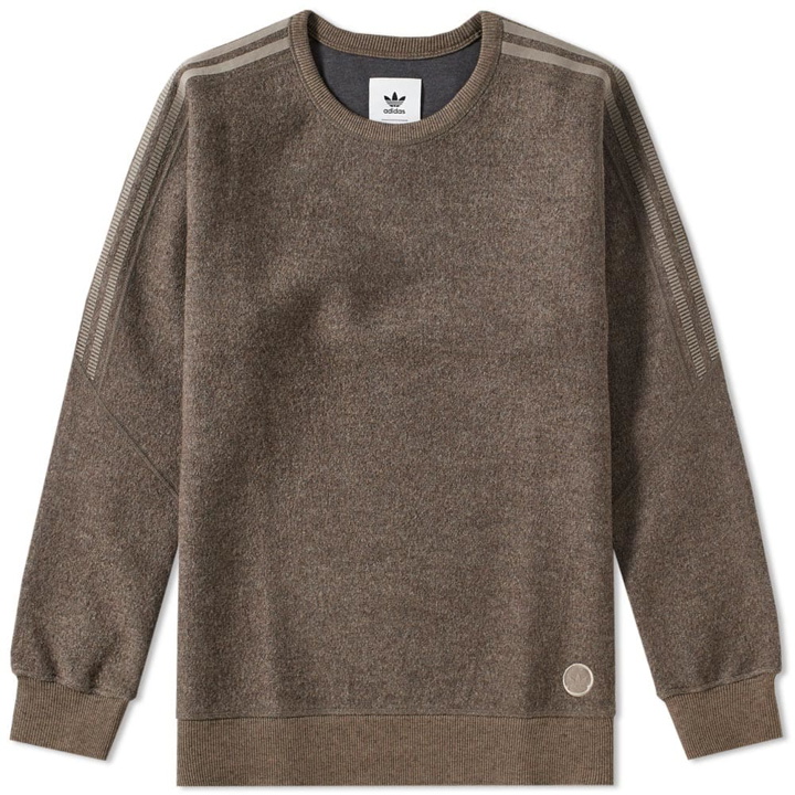 Photo: Adidas x Wings + Horns MiC WH Crew Sweat Brown
