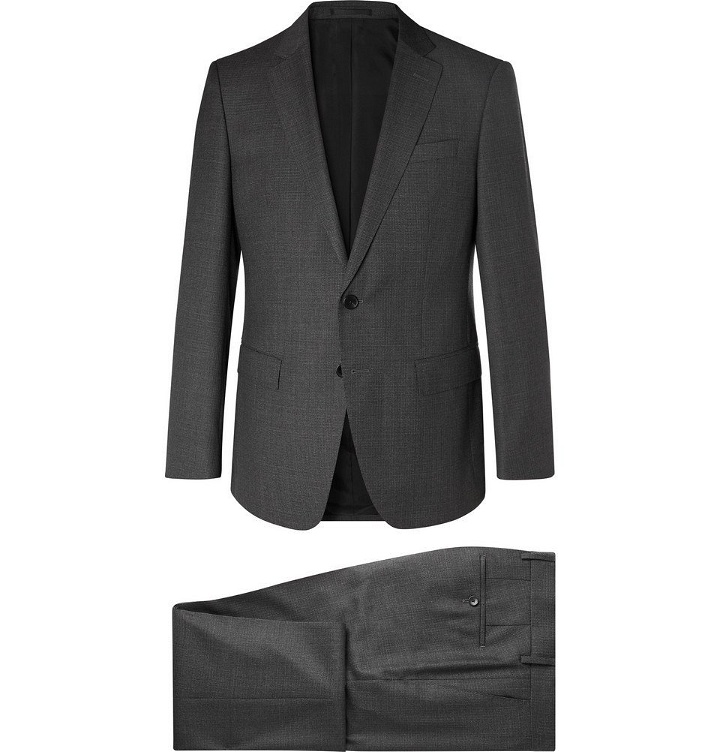 Photo: Hugo Boss - Dark-Grey Huge Genius Slim-Fit Virgin Wool Suit - Men - Gray
