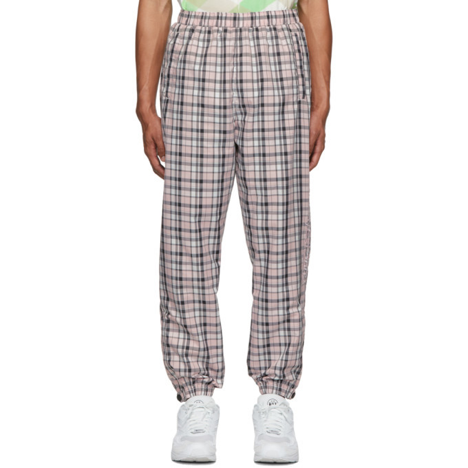 Photo: Opening Ceremony Pink Plaid Nylon Jogging Lounge Pants