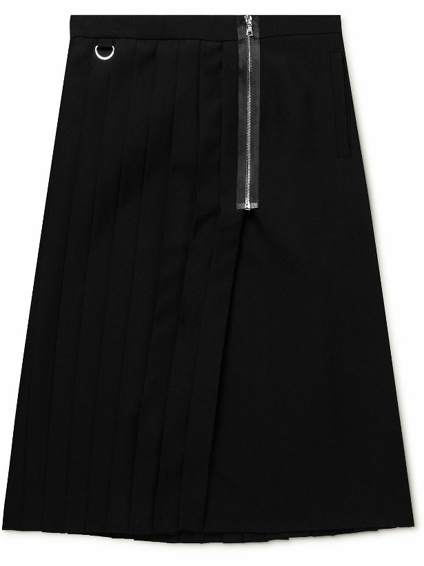 Photo: UNDERCOVER - Pleated Mohair and Wool-Blend Skirt - Black