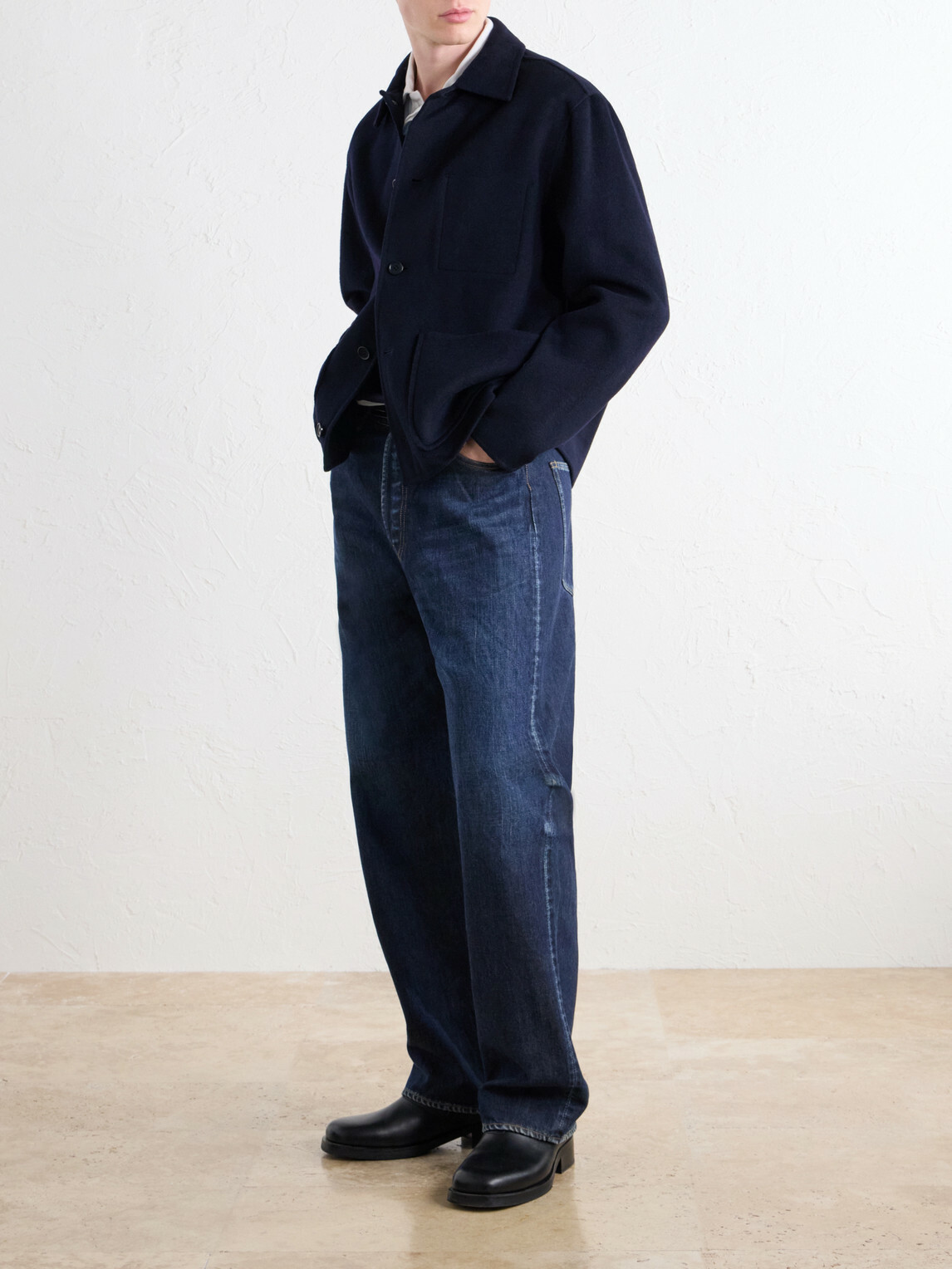 NN07 - Morgan 8447 Woven Wool-Blend Jacket - Blue