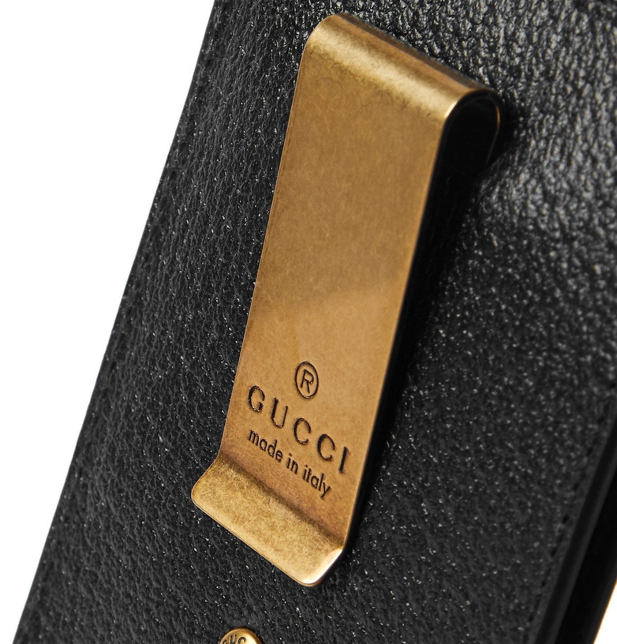 GUCCI GG Marmont Full-Grain Leather Cardholder for Men