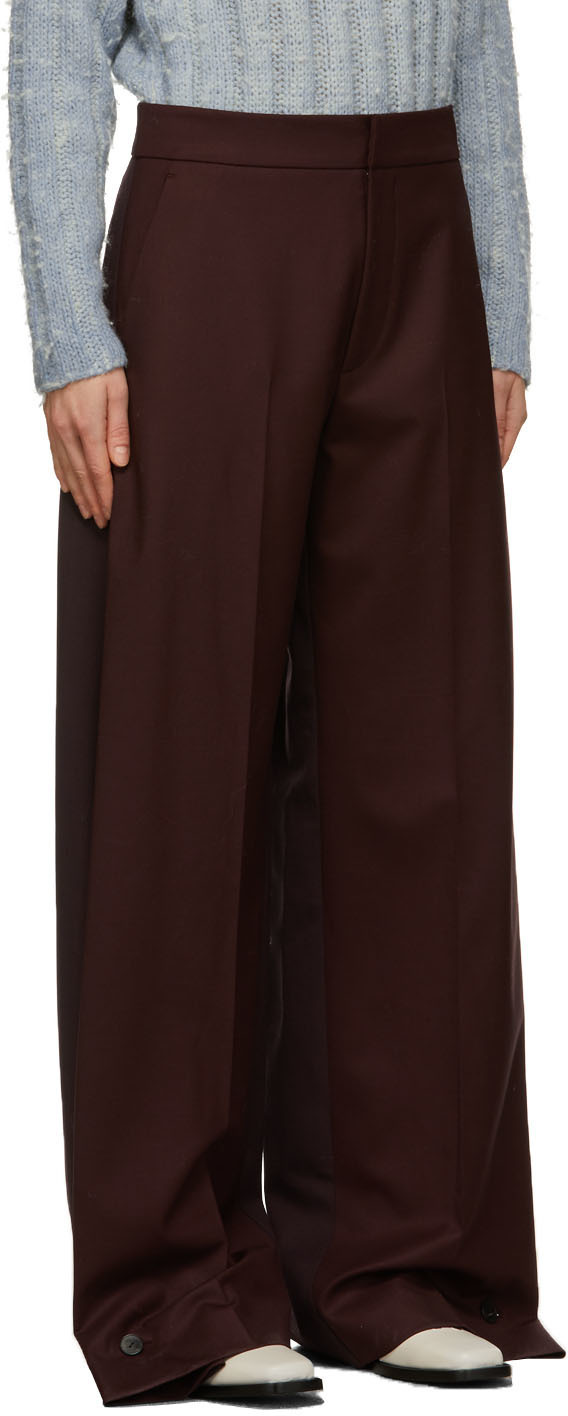 GAUCHERE Burgundy Tekin Trousers