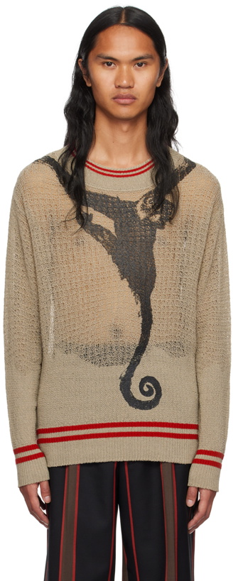 Photo: Vivienne Westwood Taupe Distressed Sweater