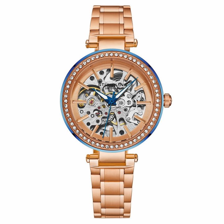 Photo: Stuhrling Original Legacy Automatic Rose Gold Dial Ladies Watch M17991
