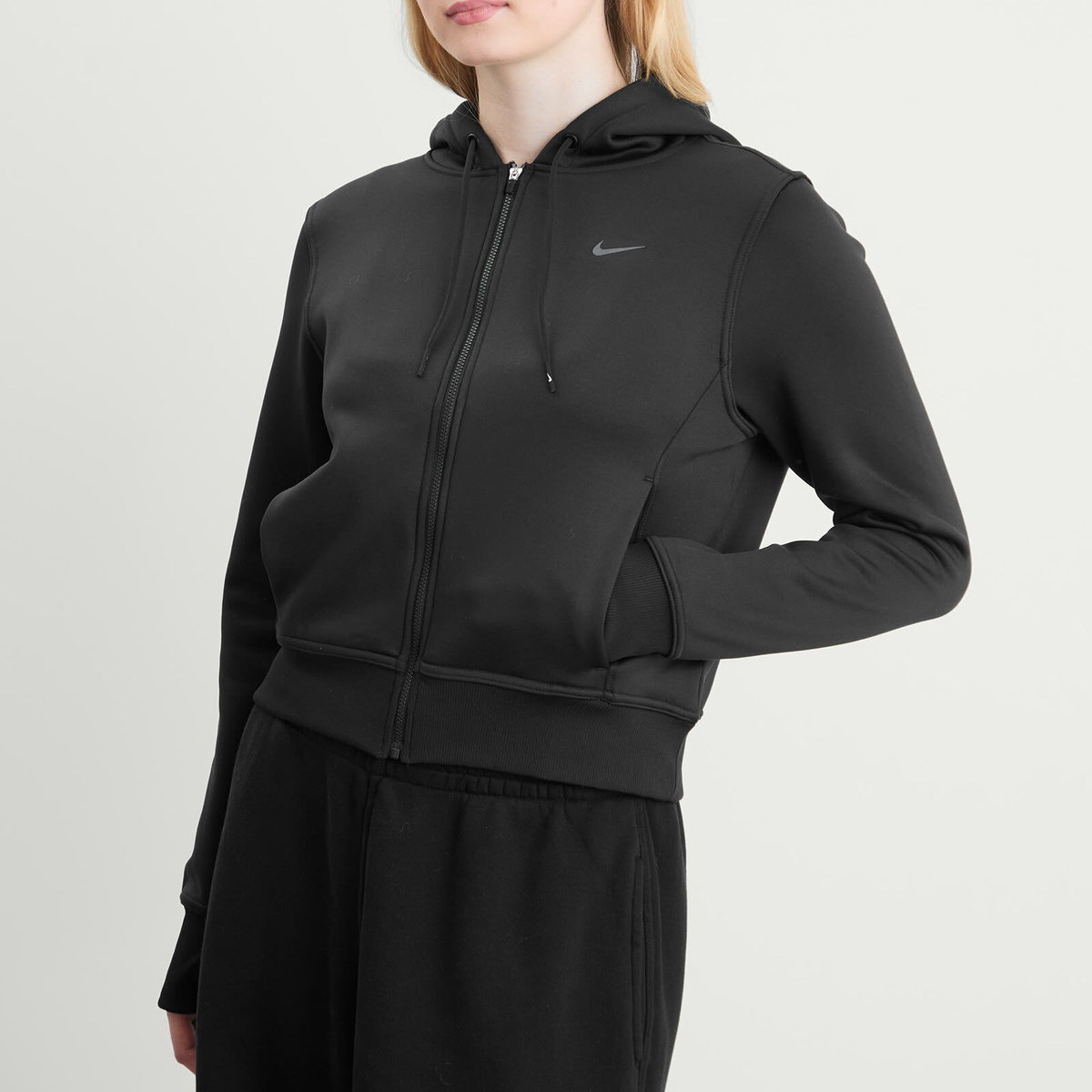 Nike Women's One Therma- Fit Hoodie in Black
