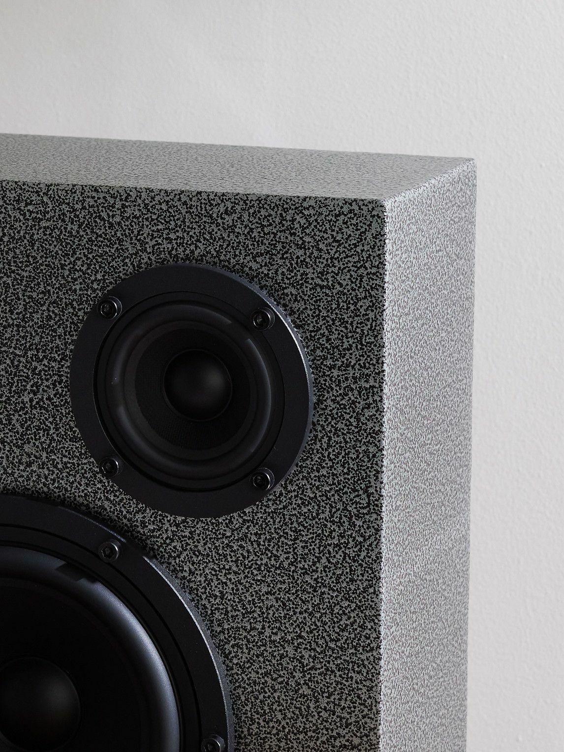 TRANSPARENT SPEAKER - Hammered-Steel Speaker