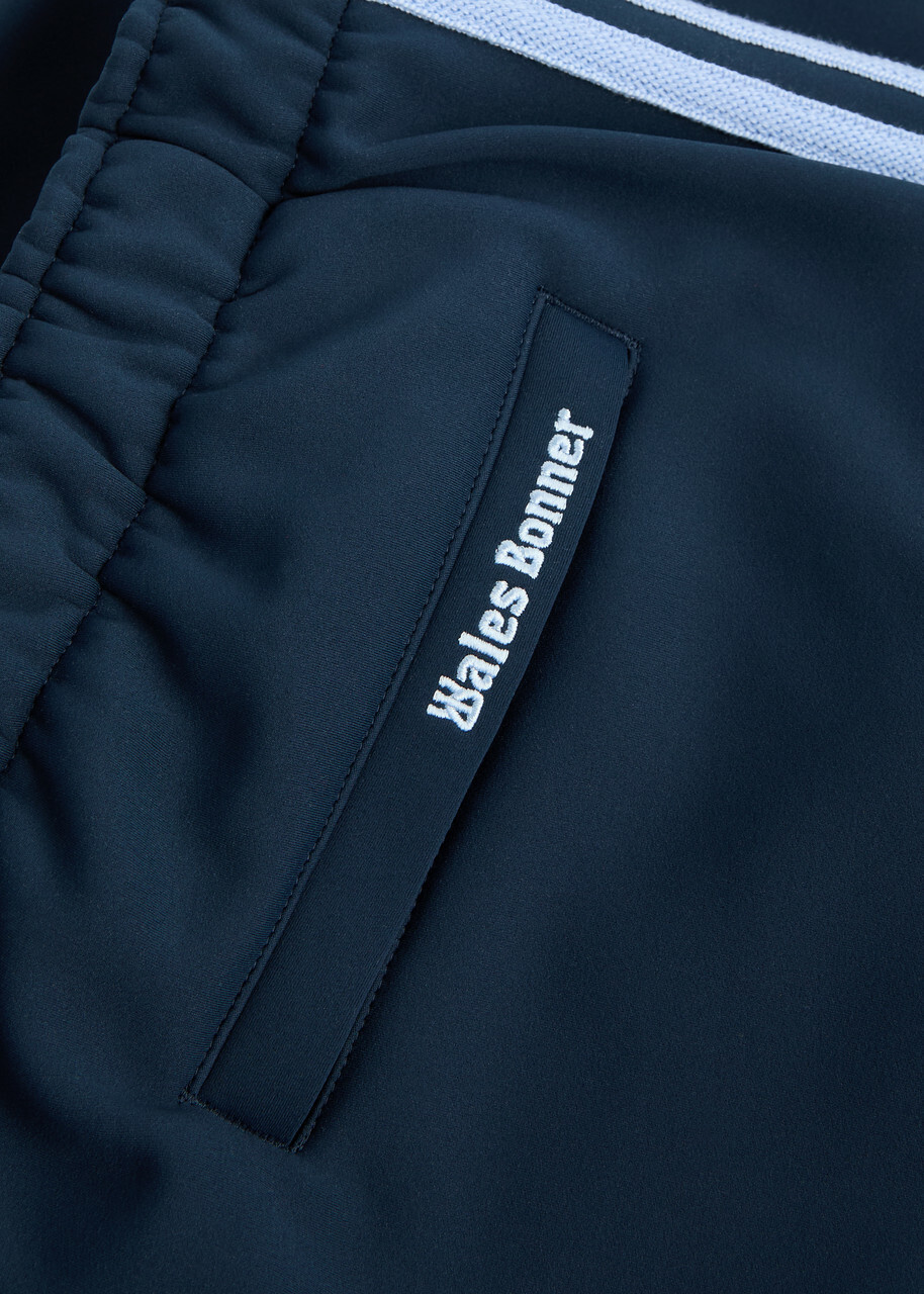 Adidas X Wales Bonner Striped Logo Jersey Track Pants Navy