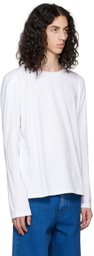 Marina Yee White Deconstructed Long Sleeve T-Shirt