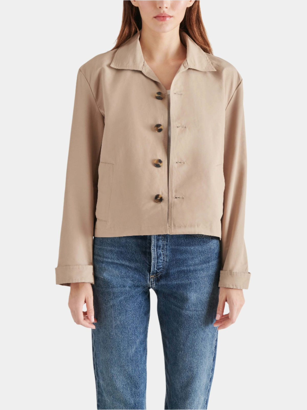 Steve Madden Trench Jacket in Khaki