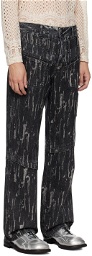 Andersson Bell Black Layered Jeans