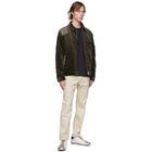 Golden Goose Green Corduroy and Suede Anselmo Jacket