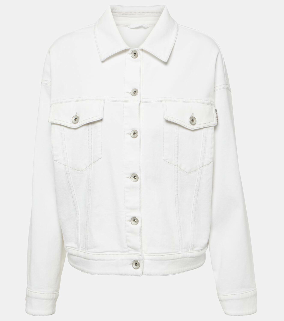 Brunello Cucinelli Cotton-blend denim jacket Brunello Cucinelli