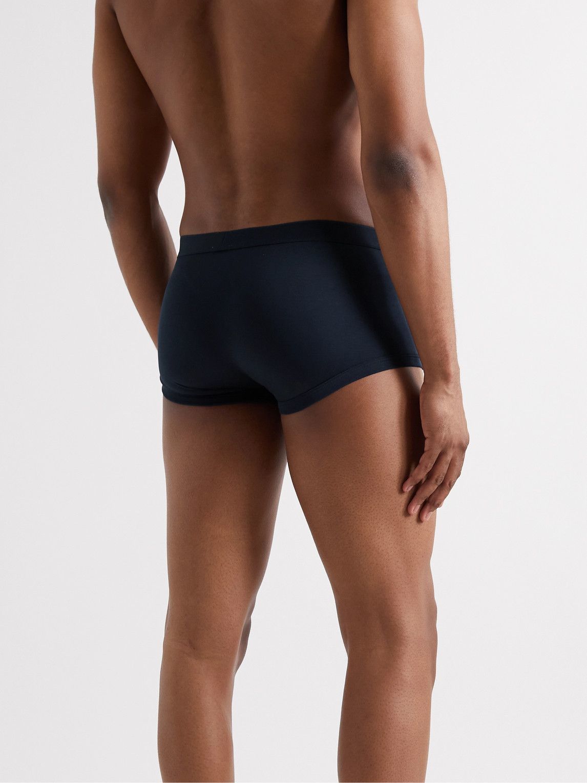 Zimmerli - Sea Island Cotton Boxer Briefs - Blue