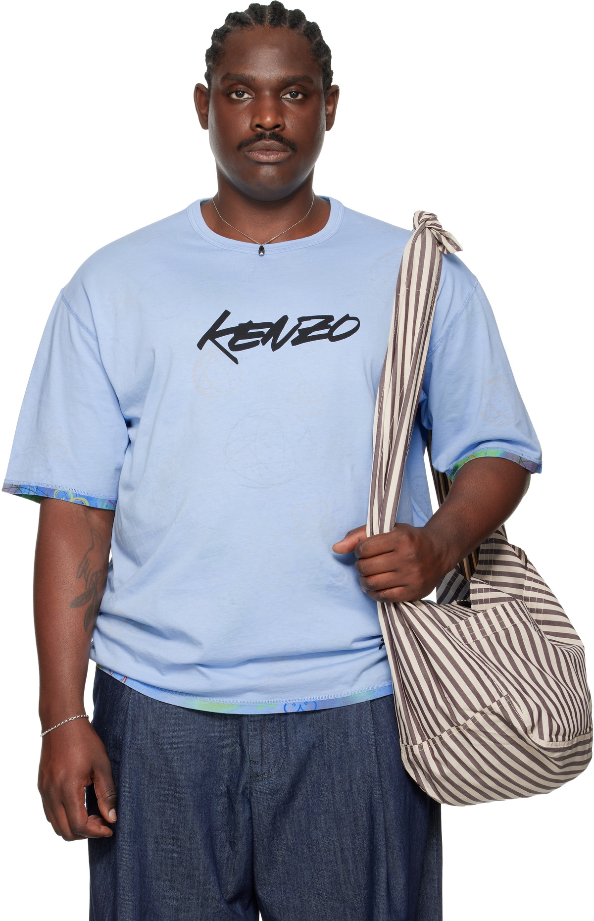 Kenzo Black Kansai Yamamoto Edition Seasonal Logo Boxy T-Shirt Kenzo