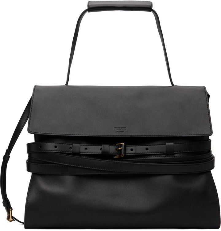 Photo: Moschino Black 'Tie Me' Medium Bag