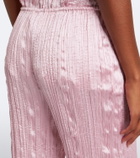 Posse Esme satin straight pants