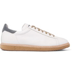 Brunello Cucinelli - Suede-Trimmed Leather Sneakers - Men - White