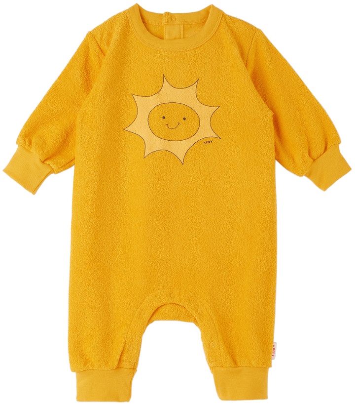 Photo: TINYCOTTONS Baby Yellow Sun Print Romper