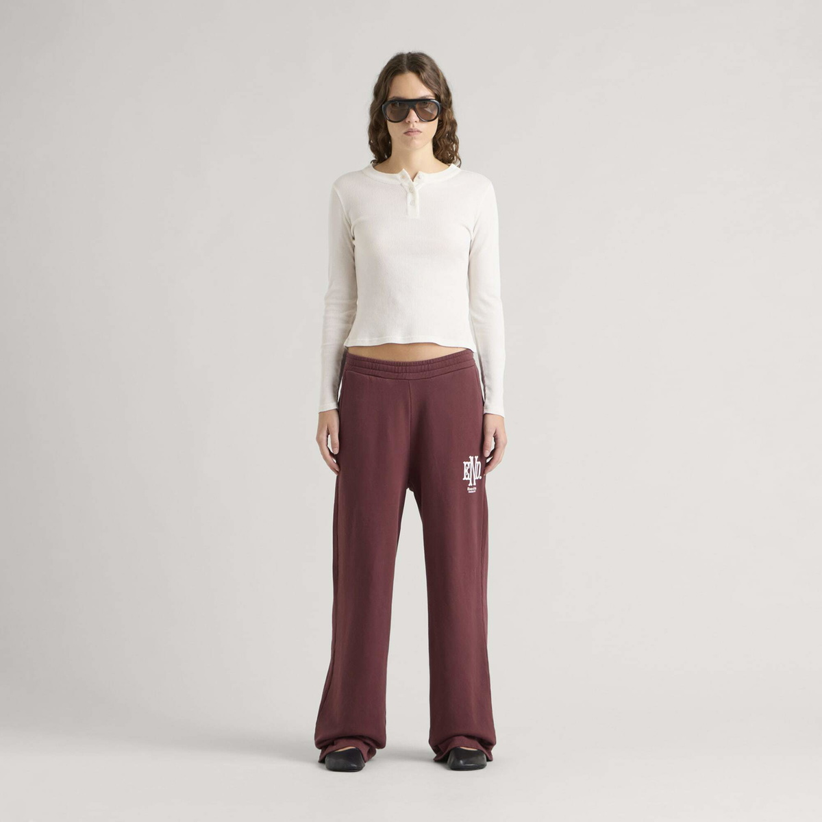 END. Mono Sweatpant in Oxblood