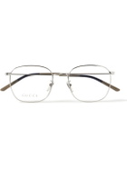 Gucci Eyewear - D-Frame Silver-Tone Optical Glasses
