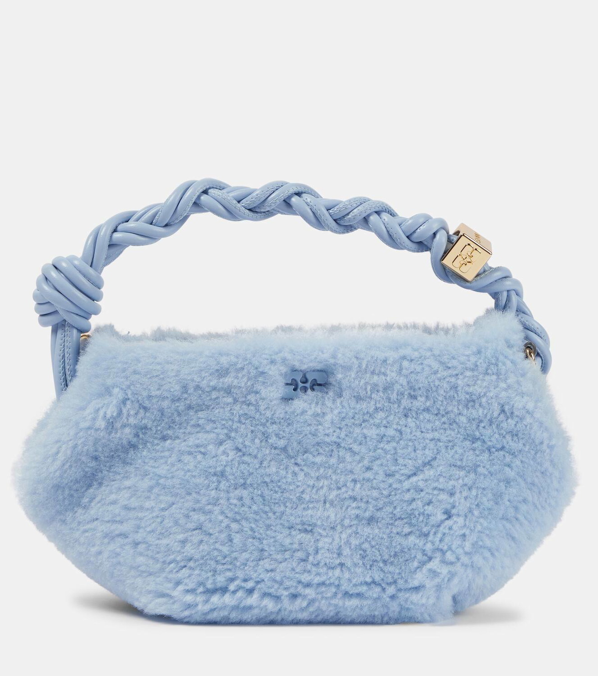 Ganni Bou Mini faux shearling shoulder bag GANNI
