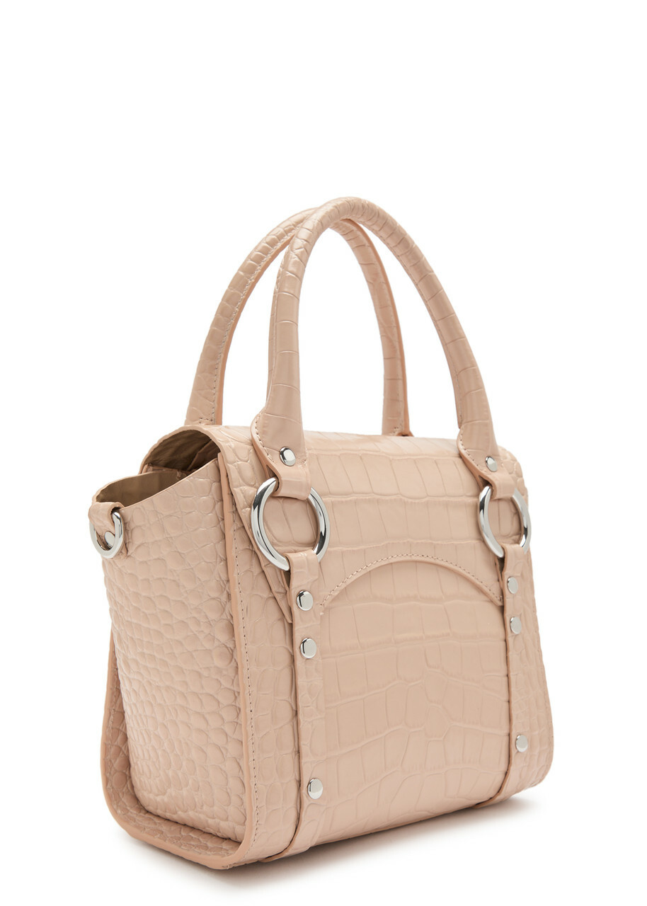 Vivienne Westwood Betty Small Crocodile-effect Leather top Handle bag - Cream - One Size